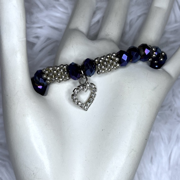 Stretchy rhinestone bracelet - Picture 3 of 4